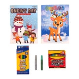 Rudolph The Red Nose Reindeer Bambi Snow Day Coloring and Activity Christmas Gift Craft Book With FREE self-Sealing Gift Bag for All Kids