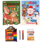 Rudolph The Red Nose Reindeer Bambi Santa Christmas Fun Coloring and Activity Christmas Gift Craft Books, With FREE Christmas gift bag