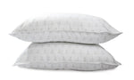 Pendleton 'Tee Pee' Print-White Pillow Set of Cotton Sateen Fabric with Hypoallergenic Polyester Filling, Great for Back Sleepers (2-pack)