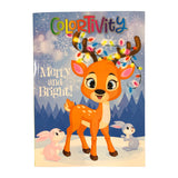 Rudolph The Red Nose Reindeer Bambi Snow Day Coloring and Activity Christmas Gift Craft Book With FREE self-Sealing Gift Bag for All Kids