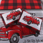 Virah Bella 3 Piece King Cabin Quilt Bedding Set - Farm Life - Red & Black Plaid - Rustic Country Reversible Patchwork Comforter Set with Decorative Pillow Shams