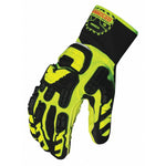 Ironclad Performance Wear Anti-Vibration Gloves,L,Grn/Blk/Yllw,PR  VIB-RIG-04-L