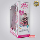 Deluxe Lovely Baby Doll with Feeding and Pee Function, 12 Sounds, and Accessories for Kids, 3+ Ages