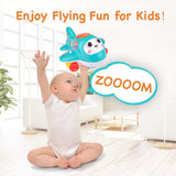 Kidpal Baby Toys for 1 Year Old Boys Girls, Airplane Toy for 12 18 Months Musical Toys Crawling Toys with Smart Wheel Moving, Infant Children Kids Toddler Plane Toy 12＋ Months Baby Einstein Toy