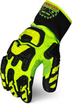 Ironclad Impact Gloves, L, Slip On Closure, PR, Large, Lime/Yellow