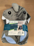 Shark Hooded Throw Your Zone Gray Blanket 40X50 Inches