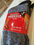 KC Republic 3 Pairs Mens Winter Thermal Heated Heavy Duty Warm Crew Socks Size 10-13