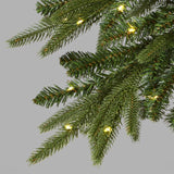 5' Pre-Lit LED Downswept Alpine Balsam Artificial Christmas Tree Warm White Dew Drop Lights