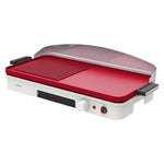 CRUXGG Powerful 1750-Watt Heating System 500°F Extra Large Ceramic Nonstick Searing Grill & Griddle, Snow