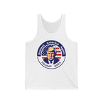 Trump 2024 Unisex Jersey Tank, Protect America Again, Donald Trump, Republican Shirt, Political Shirt, USA Flag Shirt,America Shirt