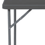 Iceberg Folding Table, Square Shape, Size - 34" x 34"in, Gray