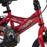 Huffy Disney Cars Kid Bike Quick Connect Assembly, Handlebar Plaque w/ Sounds & Training Wheels, 16" Red