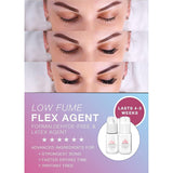 Eyebrow Extensions Kit with 2 Trays of Mink Eyebrows in Blonde/Light Brown, Eyebrow Glue Clear & Extension Tweezers, Comes on Mixed Length Trays 5-8 mm Mix (Light Brown 2-Pack, Pink Tweezer)