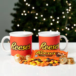 Hershey Reese's Lovers 2 Count Mug Gift Set with Chocolate. 4.2 oz.