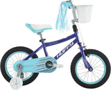 Huffy Purple Zazzle 14" Kid's Bike with Training Wheels, Quick Connect Assembly