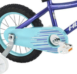 Huffy Purple Zazzle 14" Kid's Bike with Training Wheels, Quick Connect Assembly