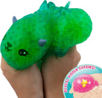 KC Republic Bubbleezz Jumbo 116088 Bubbleez Dena Dinodog Figure, Polka-Dotted, Green, One Size