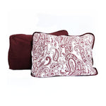 VCNY Home Reversible Paisley Elizabeth 3-Piece Quilt Set Full/Queen - Burgundy