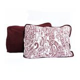 VCNY Home Reversible Paisley Elizabeth 3-Piece Quilt Set Full/Queen - Burgundy