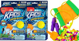 JA-RU KAOS Water Balloon Launcher Slingshot Toy (2 Launcher Set) w/ 30 Water Balloons & 1 Quick Fill Nozzle. Long Range Water Bombs Catapult for Kids & Adults. Summer Party Game & Activities. 181-2s