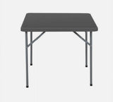 Iceberg Folding Table, Square Shape, Size - 34" x 34"in, Gray