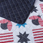 Country Living Red, White & Buzz Queen Quilt Set