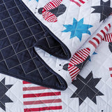 Country Living Red, White & Buzz Queen Quilt Set