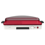 CRUXGG Powerful 1750-Watt Heating System 500°F Extra Large Ceramic Nonstick Searing Grill & Griddle, Snow