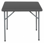 Iceberg Folding Table, Square Shape, Size - 34" x 34"in, Gray