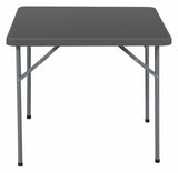 Iceberg Folding Table, Square Shape, Size - 34" x 34"in, Gray