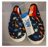 Swingles Toddler Boy Blue Dinosaurs Slip-On Shoes