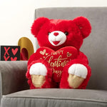 Way To Celebrate Valentine’s Day Large Sweetheart Teddy Bear Red