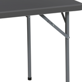 Iceberg Folding Table, Square Shape, Size - 34" x 34"in, Gray