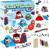 Bryte Rock Painting Kit for Kids 6+ With Ninja, Warrior and Superhero Toy Access