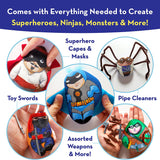 Bryte Rock Painting Kit for Kids 6+ With Ninja, Warrior and Superhero Toy Access