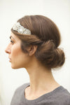 Wedding Headband Headpiece Silver with Diamond Rhinestone Adjustable Band to Fit Any Head. Bridesmaid headbands or Bride Headpiece