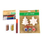 Christmas Tree & Snowflake Christmas Fun Coloring and Activity Christmas Gift Paintable Craft Ornament With FREE Christmas gift bag for Kids