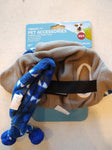 Vibrant Life Pet Beanie Hat and Bandana Set for Dogs and Cats Plaid Sweater Knit