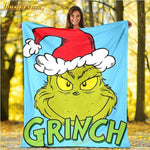 The Grinch 3D Fleece Blanket Warm Perfect Gift For Kids and Adults