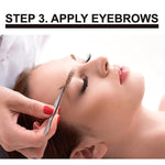 Eyebrow Extensions Kit with 2 Trays of Mink Eyebrows in Brown and Dark Brown, Eyebrow Extension Glue Clear & Extension Tweezers, Comes on Mixed Length Trays 5-8 Mm Mix by Kc Republic (Brown & Dark Brown, Black Tweezer)