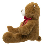 WAY TO CELEBRATE VALENTINE'S DAY GIFT 34 inch Jumbo Plush Brown Bear with Red Ribbon