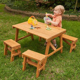 KidKraft Outdoor Picnic Table Set - Amber