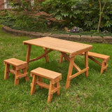 KidKraft Outdoor Picnic Table Set - Amber