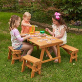 KidKraft Outdoor Picnic Table Set - Amber