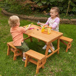 KidKraft Outdoor Picnic Table Set - Amber