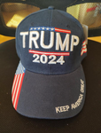 Trump 2024 Adjustable Embroidered Cap Hat