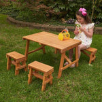 KidKraft Outdoor Picnic Table Set - Amber