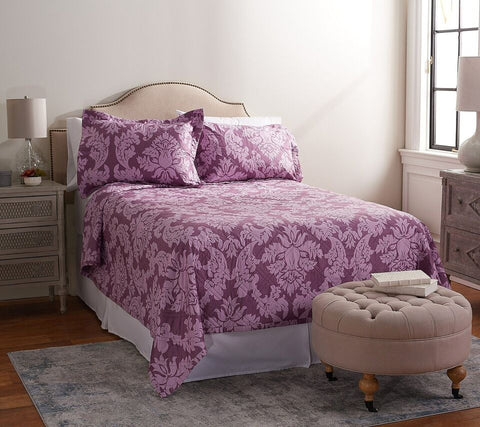 Northern Nights Coverlet Quilt Set - Mauve