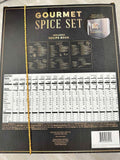 Modern Gourmet Foods Spice Set with Magnetic Lids with Recipe Book (Set of 16)