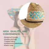 Beer Hat Fabric Pattern Print Straw Sunhat Women, Lifeguard Hat, Beach, Swim, Cruise, Paddle Board, Boat, Fishing, Fits All, Malabar Hat.